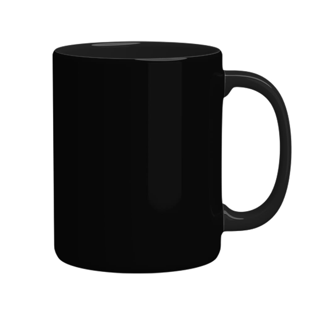 Ceramic Mug- Black- 350ML